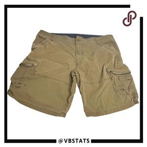 Kuhl‎ Men's Vintage Patina Dye 10” Inseam Cargo Hiking Shorts Khaki Size 38